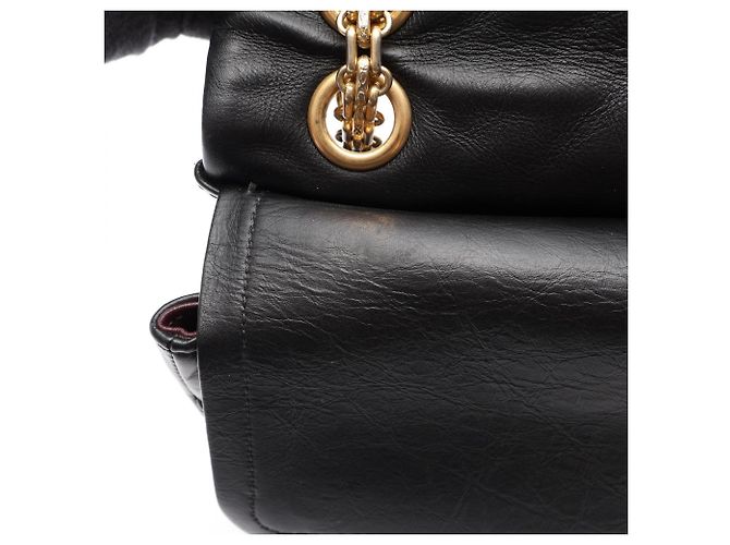 Borsa a tracolla Chanel 2.55 Chevron V-Stitch Double Flap Nero - vista 11