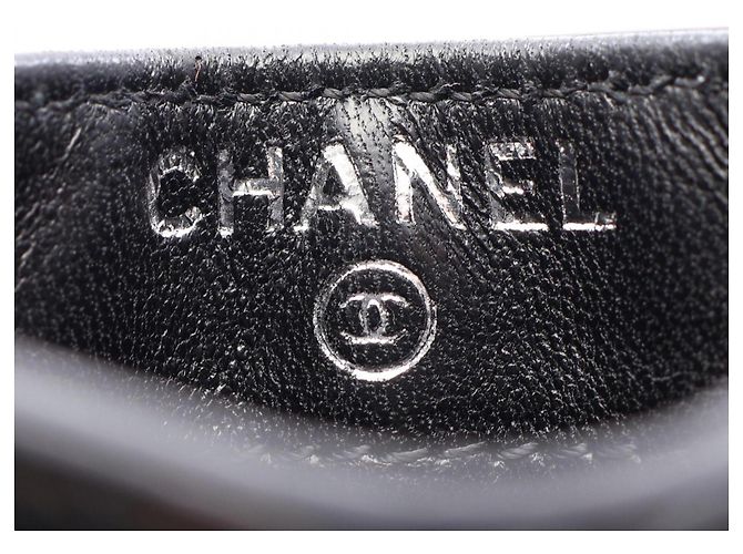 Tarjetero de charol negro Chanel - vista 4