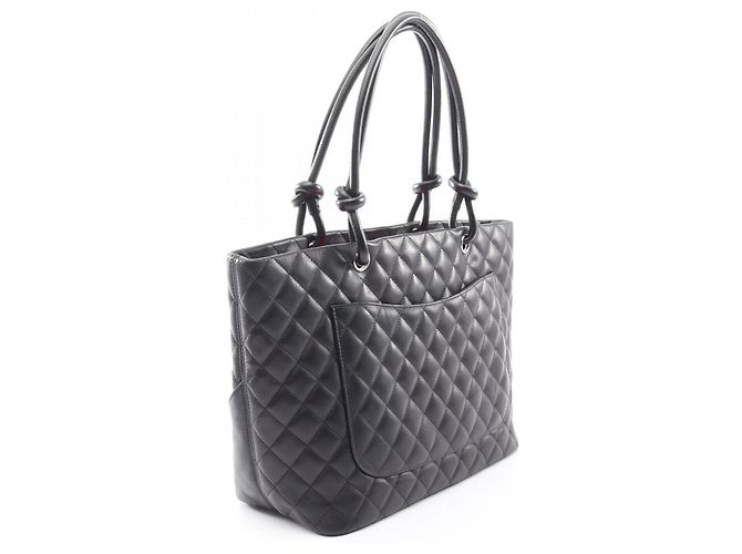Borsa Tote Large Chanel Cambon Line Nero - vista 2
