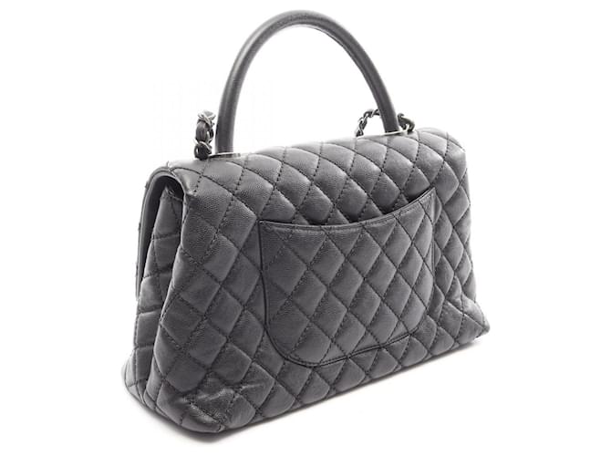 Borsa Chanel Coco Handle 29 Top Flap Nero - vista 2