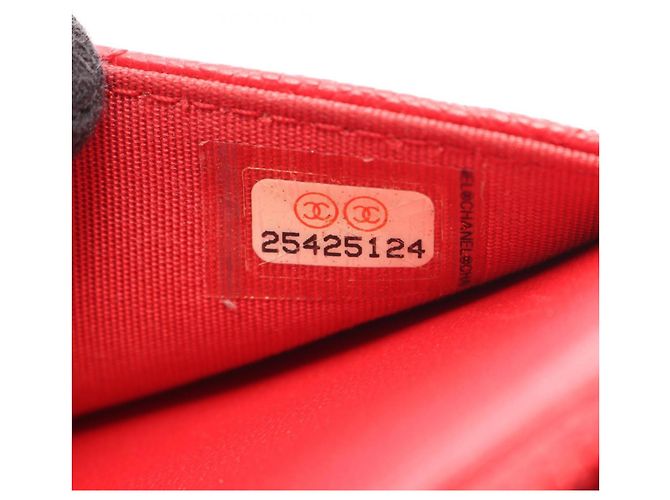 Chanel CC Filigree Matelassé Schultertasche Rot - Ansicht 5