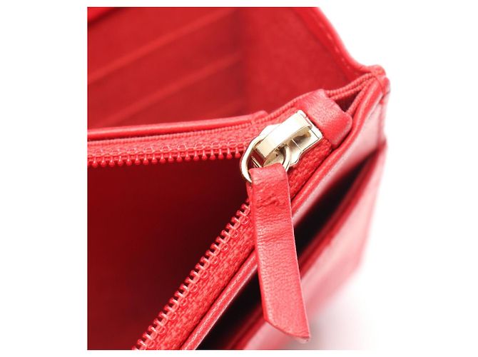 Chanel CC Filigree Matelassé Schultertasche Rot - Ansicht 6