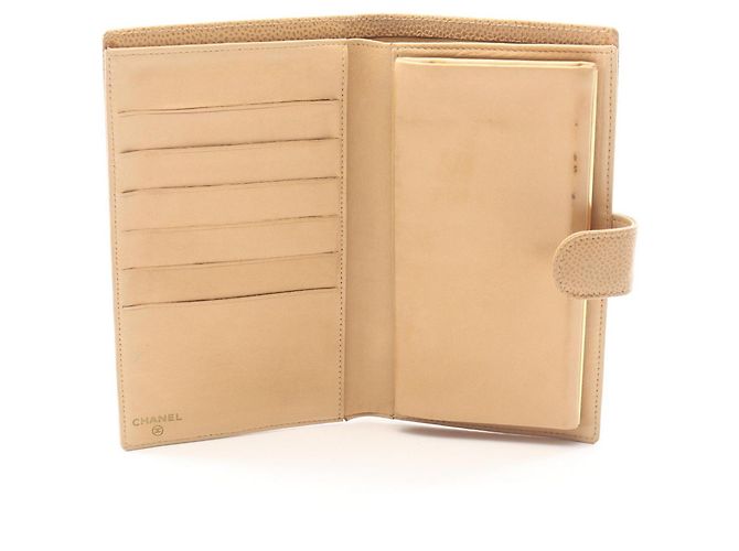 Chanel Coco Mark Bi-fold Long Wallet Beige - Ansicht 3