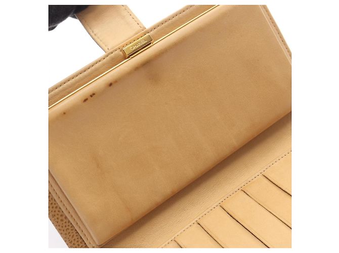 Chanel Coco Mark Bi-fold Long Wallet Beige - Ansicht 6