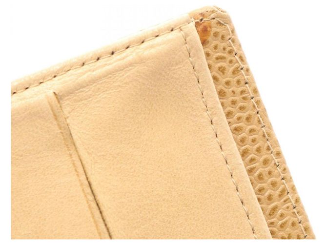 Chanel Coco Mark Bi-fold Long Wallet Beige - Ansicht 9