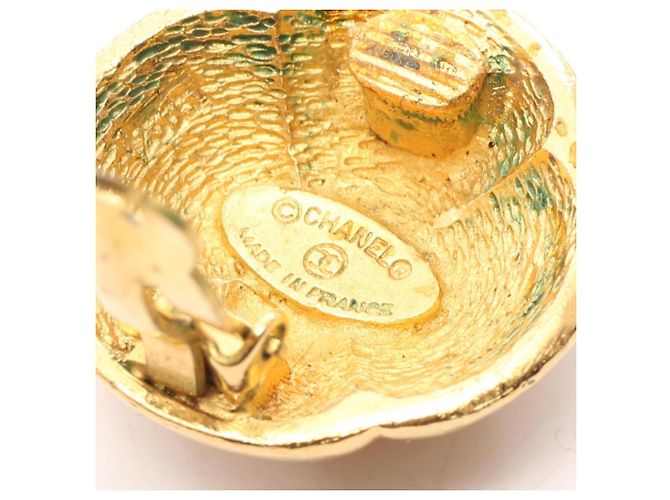 Chanel Coco Mark Clover Ohrringe Golden - Ansicht 3