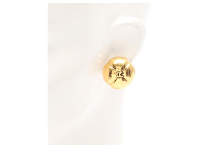 Chanel Coco Mark Clover Ohrringe Golden - Ansicht 4