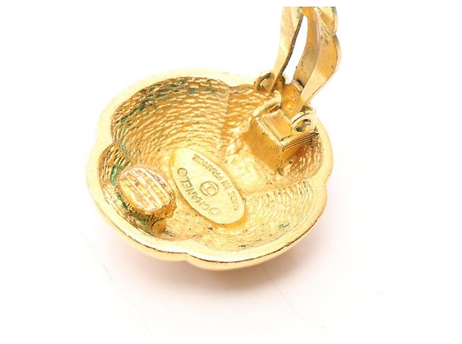 Chanel Coco Mark Clover Ohrringe Golden - Ansicht 5