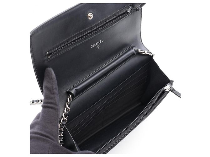 Borsa a Spalla Chanel Coco Mark Nero - vista 3