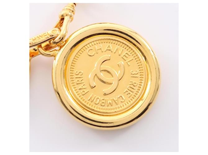 Chanel Coco Mark Kettengürtel Schwarz Golden - Ansicht 2