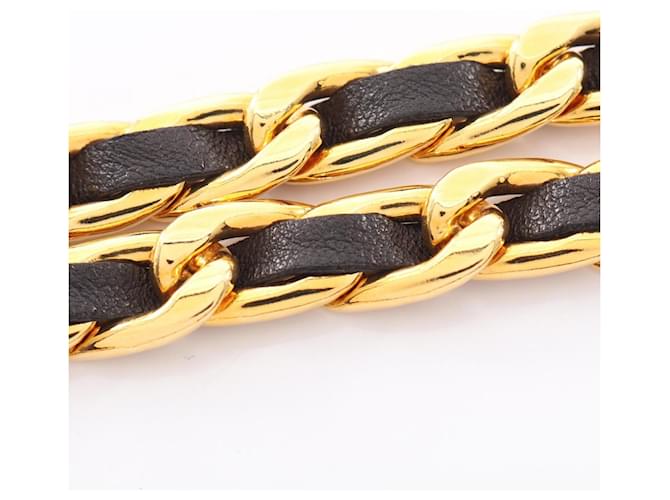 Chanel Coco Mark Kettengürtel Schwarz Golden - Ansicht 5