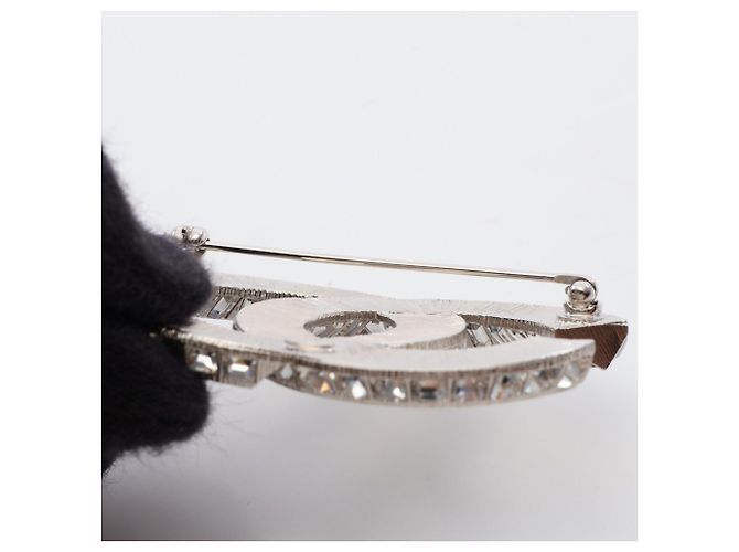 Chanel Coco Mark Brosche Silber - Ansicht 4