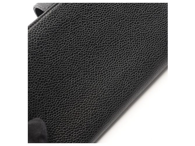 Chanel Coco Mark Bi-Fold Long Wallet Schwarz - Ansicht 11