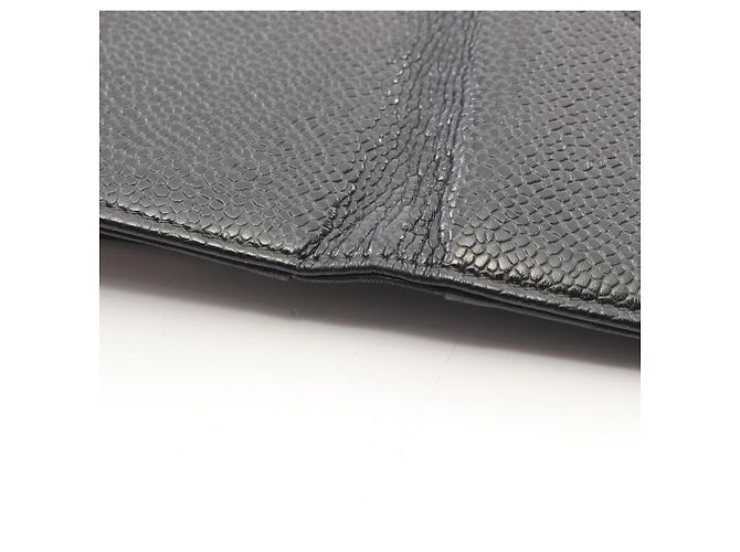 Chanel Coco Mark Bi-Fold Long Wallet Schwarz - Ansicht 9