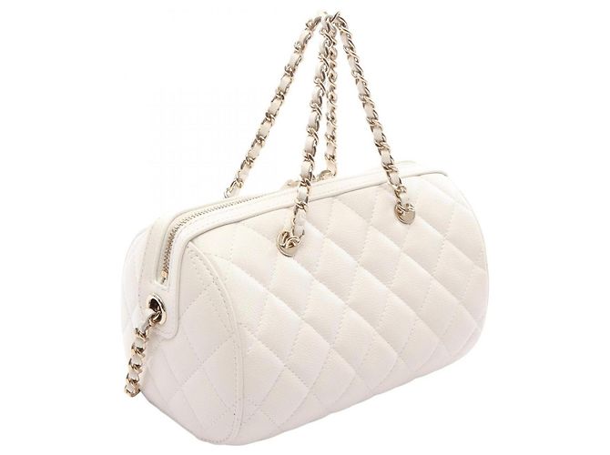 Borsa a Spalla 2-Way Matelassé Chanel Bianco - vista 2
