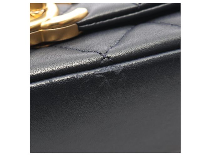 Borsa a Spalla 2-Way Matelassé Chanel Blu navy - vista 12