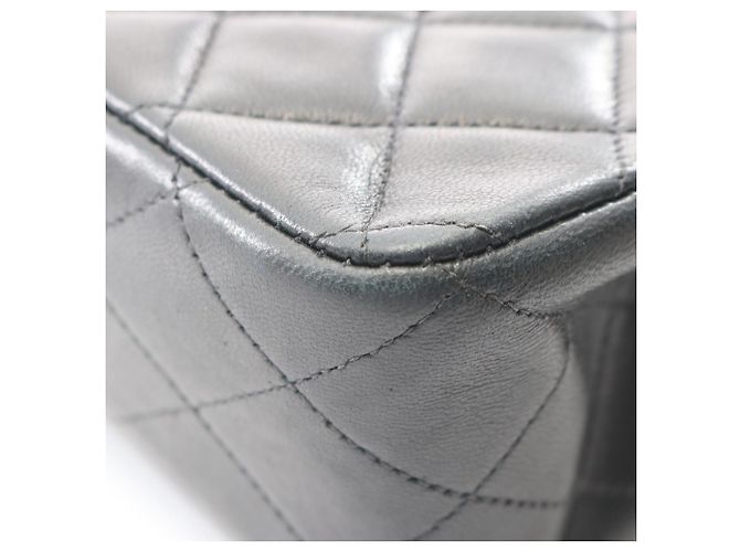 Borsa a Spalla Chanel Matelassé Double Flap Nero - vista 9