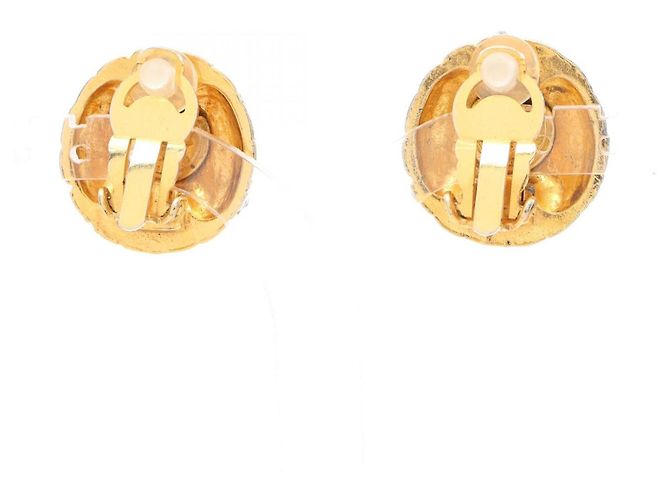 Chanel Matelassé Circle Ohrringe Golden - Ansicht 2