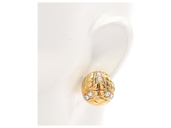 Chanel Matelassé Circle Ohrringe Golden - Ansicht 4