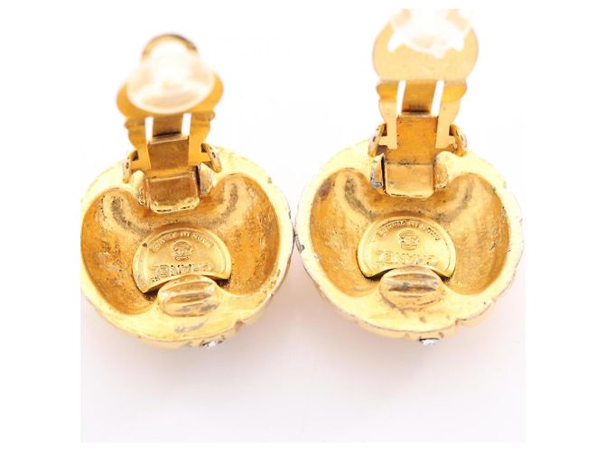 Chanel Matelassé Circle Ohrringe Golden - Ansicht 5