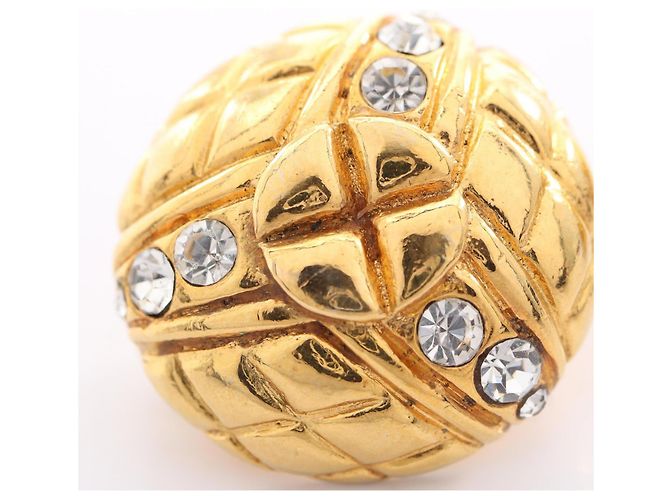 Chanel Matelassé Circle Ohrringe Golden - Ansicht 6