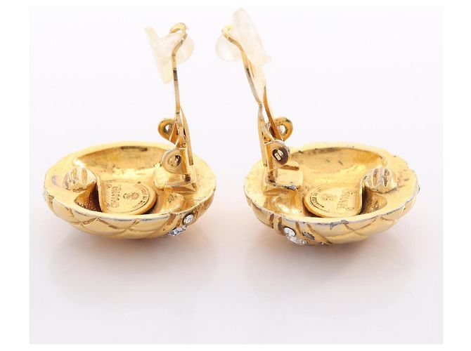 Chanel Matelassé Circle Ohrringe Golden - Ansicht 7