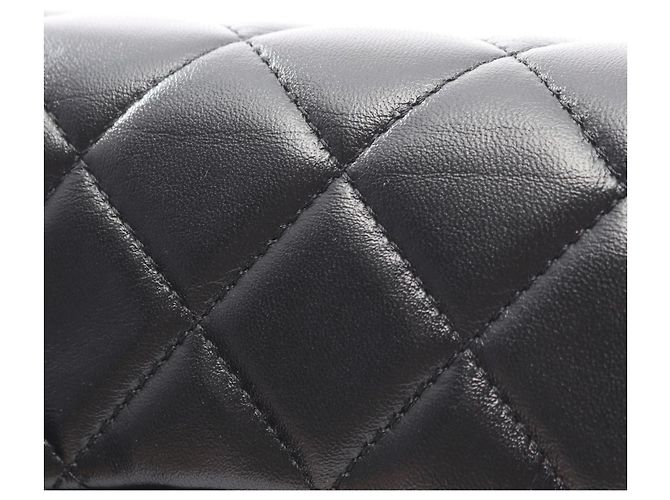 Borsa a tracolla Chanel Matelassé in agnello Nero - vista 10