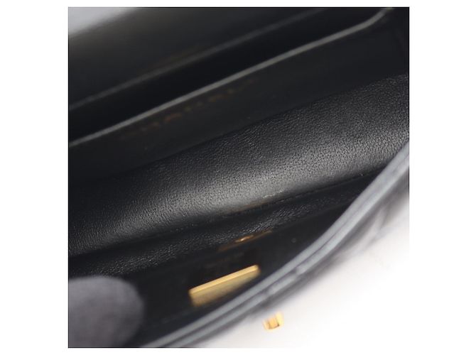 Borsa a tracolla Chanel Matelassé in agnello Nero - vista 6