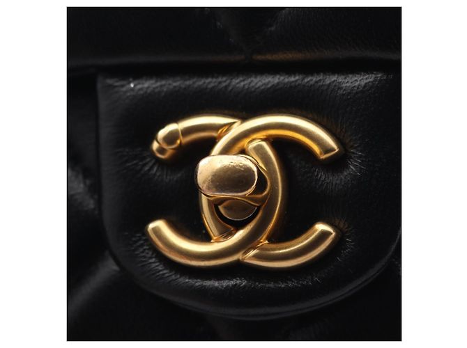 Borsa a tracolla Chanel Matelassé in agnello Nero - vista 7