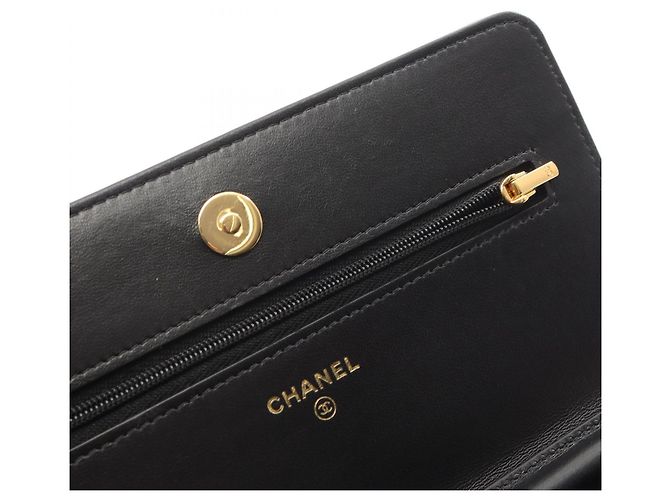 Timeless Borsa a tracolla Chanel Matelassé in agnello Nero - vista 10