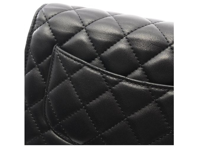 Timeless Borsa a tracolla Chanel Matelassé in agnello Nero - vista 8