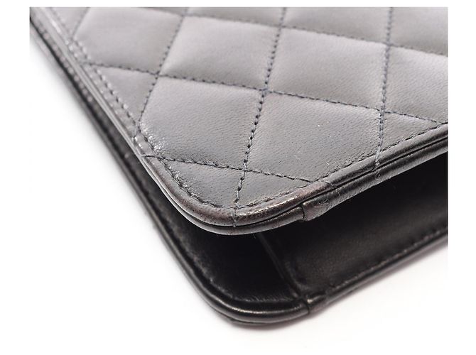 Borsa a Spalla Chanel Matelassé Single Flap Nero - vista 13