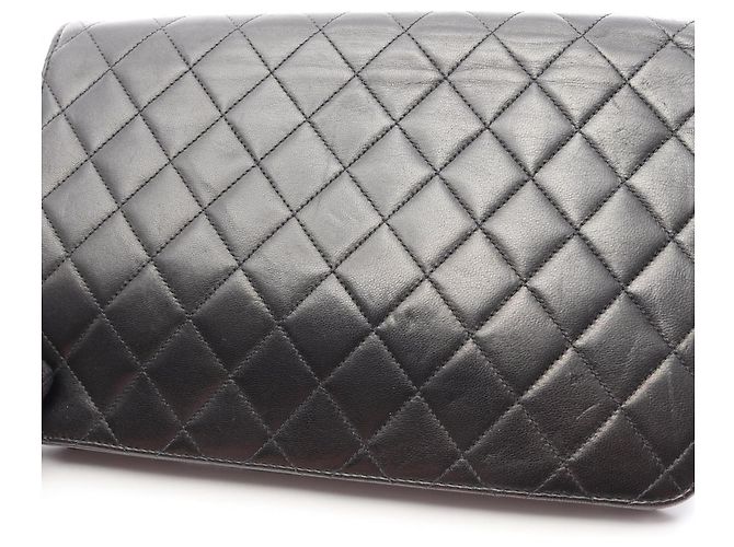 Borsa a Spalla Chanel Matelassé Single Flap Nero - vista 14