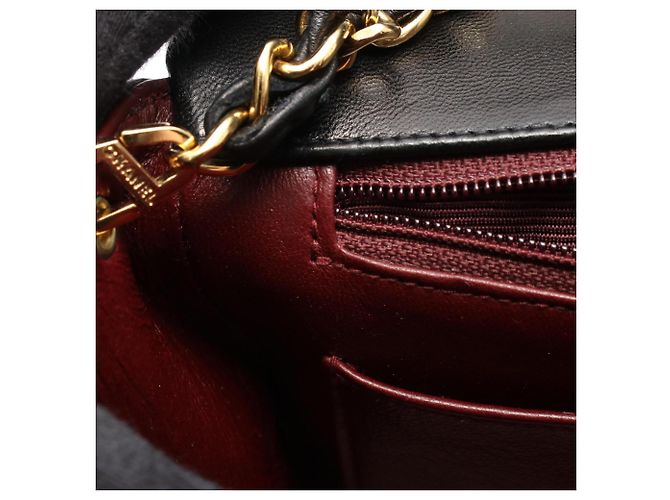 Borsa a Spalla Chanel Matelassé Diana Flap Nero - vista 7