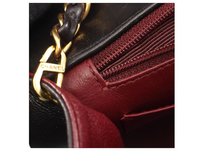 Borsa a tracolla Chanel Matelassé Diana Flap Nero - vista 6