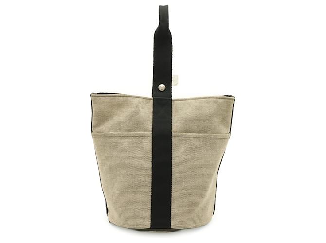 Hermès Borsa Hermes Saxon MM Nero Beige - vista 2