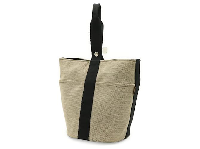 Hermès Borsa Hermes Saxon MM Nero Beige - vista 3