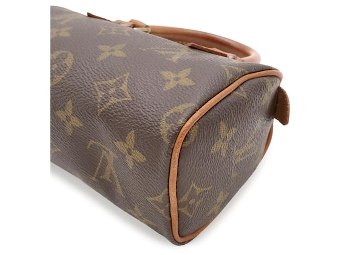 Pochette borsa Louis Vuitton Monogram Mini Speedy Marrone - vista 4