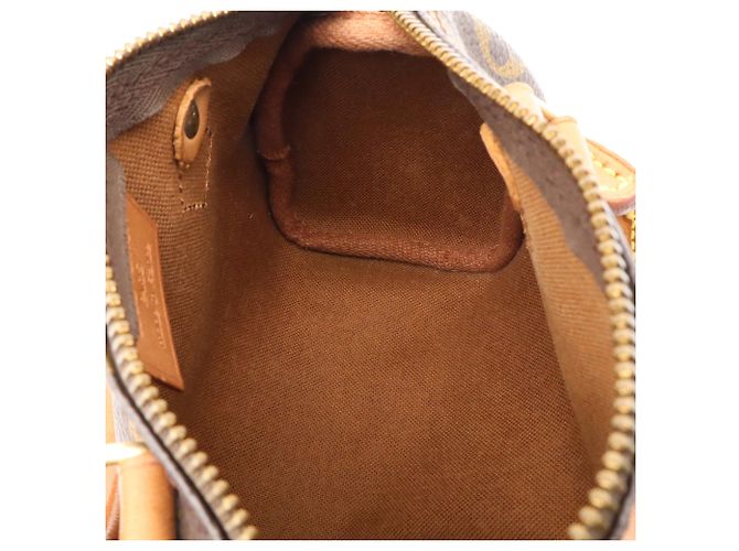 Pochette borsa Louis Vuitton Monogram Mini Speedy Marrone - vista 9