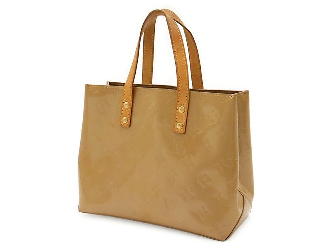 Borsa Louis Vuitton Monogram Vernis Lead PM Nocciola - vista 3