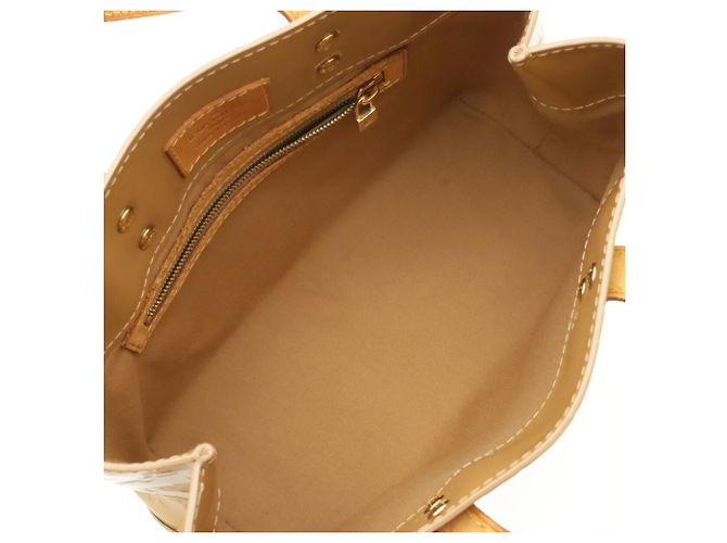 Borsa Louis Vuitton Monogram Vernis Lead PM Nocciola - vista 7