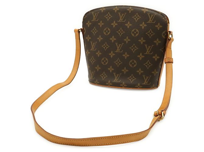 Borsa a Spalla Louis Vuitton Monogram Druot M51290 Marrone - vista 3