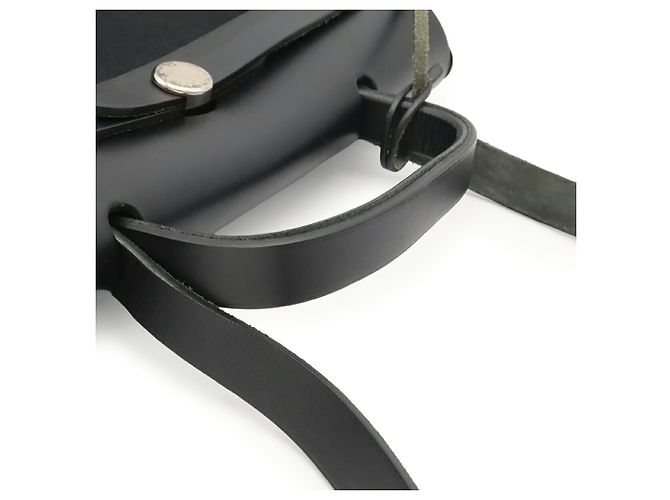 Hermès Borsa a mano in pelle Hermes Her Bag PM Nero - vista 5
