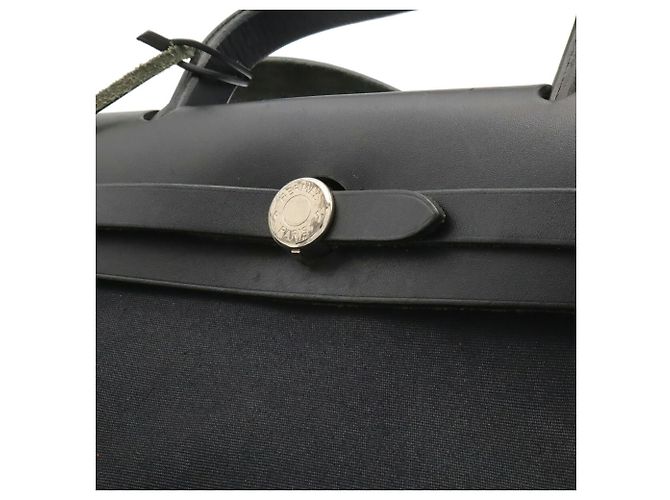 Hermès Borsa a mano in pelle Hermes Her Bag PM Nero - vista 8