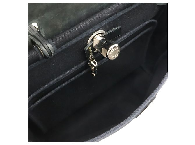 Hermès Borsa a mano in pelle Hermes Her Bag PM Nero - vista 9