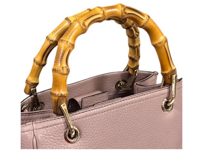 Borsa a Spalla Gucci Bamboo Rosa - vista 15