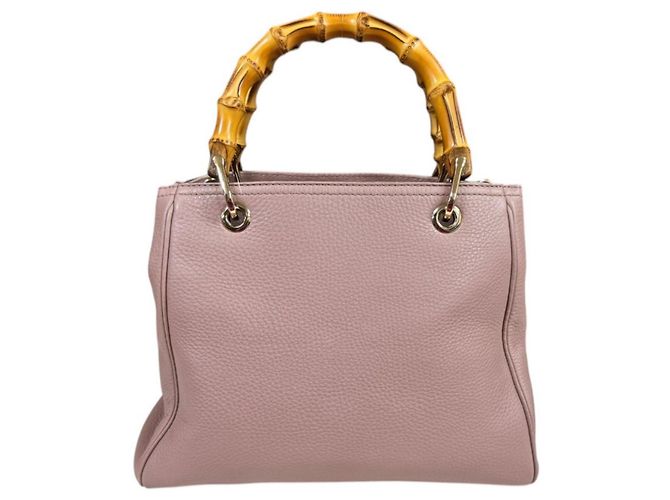 Borsa a Spalla Gucci Bamboo Rosa - vista 3