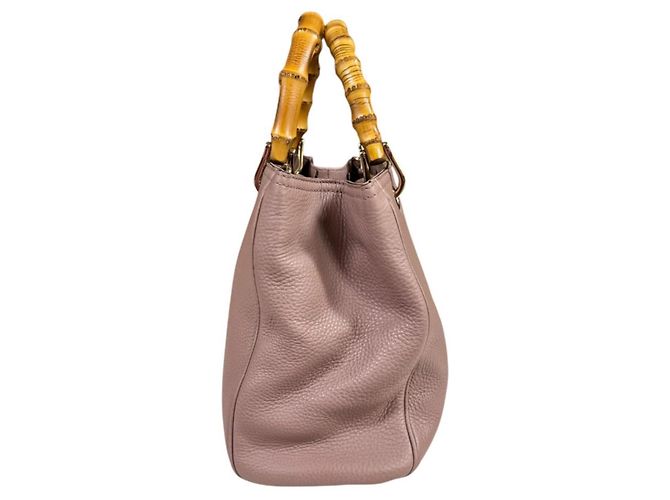 Borsa a Spalla Gucci Bamboo Rosa - vista 4