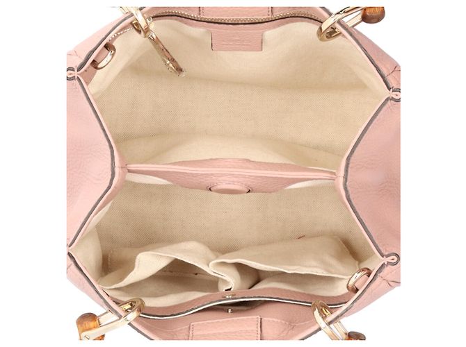 Borsa a Spalla Gucci Bamboo Rosa - vista 6