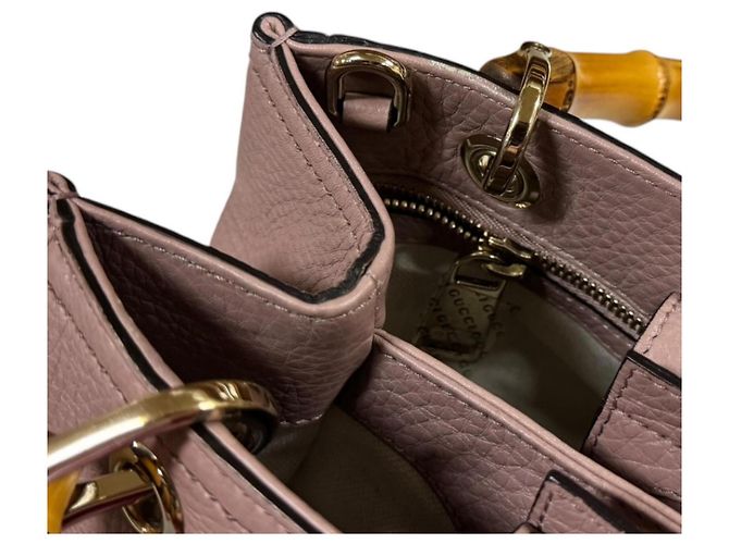 Borsa a Spalla Gucci Bamboo Rosa - vista 8